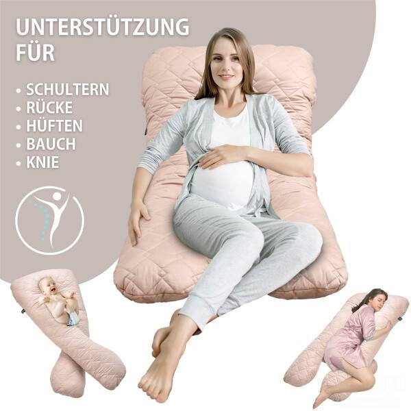 Sei Design Stillkissen 190x30 Sei Design Patchwork Kreise taupe mit Klickverschluß Schlussverkauf