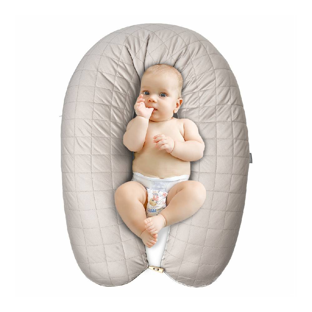 Sei Design Stillkissen 200x35 gesteppt Beige