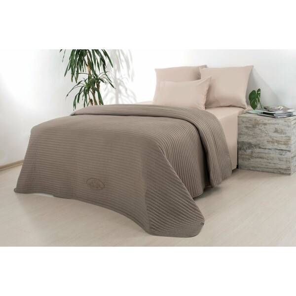 Sei Design Bettläufer Royal Ambience 70x240 Taupe/Taupe ohne Aufstickung Fabrikverkauf
