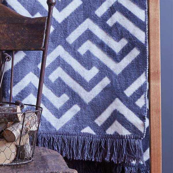 Sei Design Kuscheldecke Kassandra 150x200 | 58% Baumwolle 450 gr /m² Glam Blue Angebote