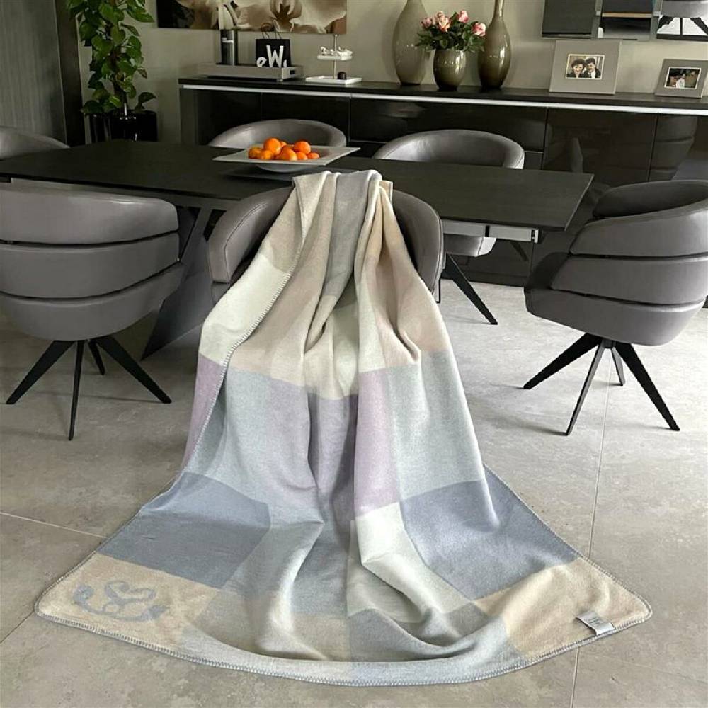 Sei Design Kuscheldecke Kassandra 150x200 | 58% Baumwolle 450 gr /m² Melange sand