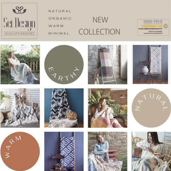 Sei Design Kuscheldecke Scotch Jacquard 150x200 | 60% Baumwolle 350 gr/m² Glam Blitzverkäufe