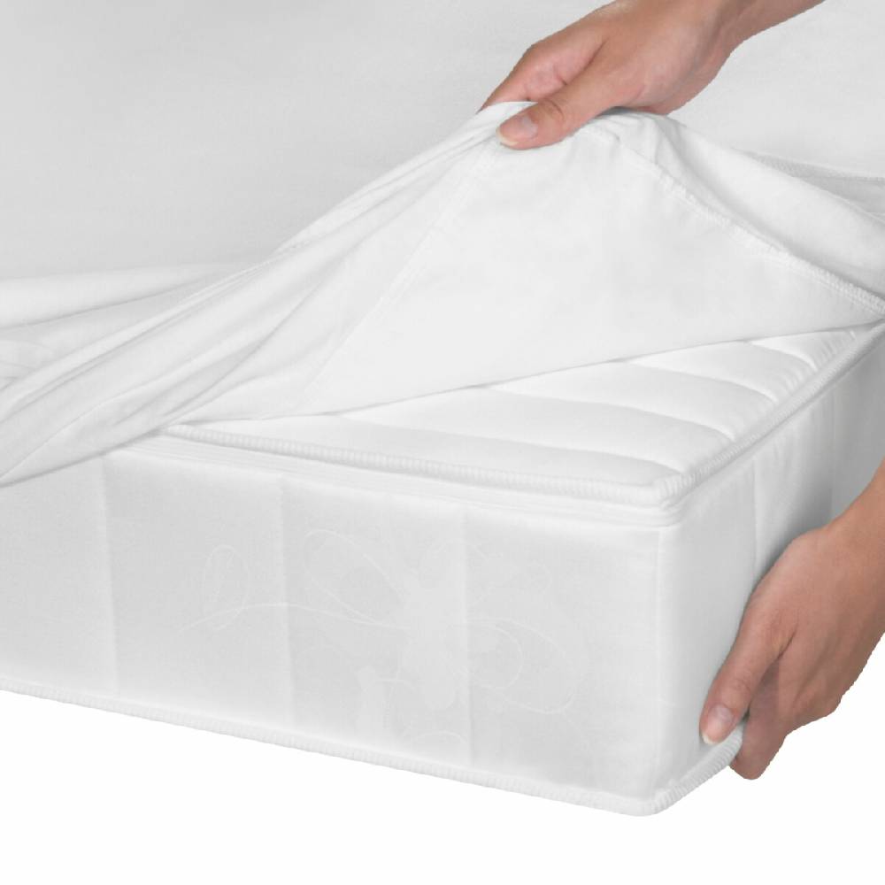 Sei Design Wasserdichter Matratzenschoner Spannbettlaken AQUASTOP Jersey 100% Baumwolle