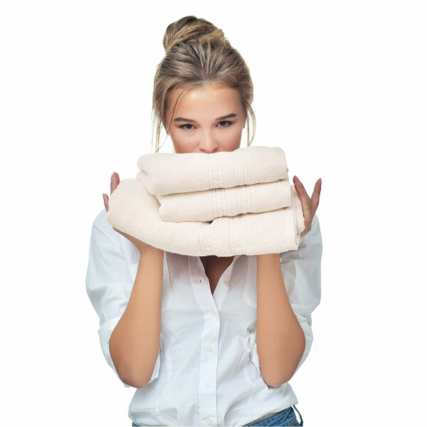 Sei Design 5´er Pack Handtücher 50x100 | Luxus Frottee AQUA FIBRO | 100% Baumwolle Elfenbein Verkauf