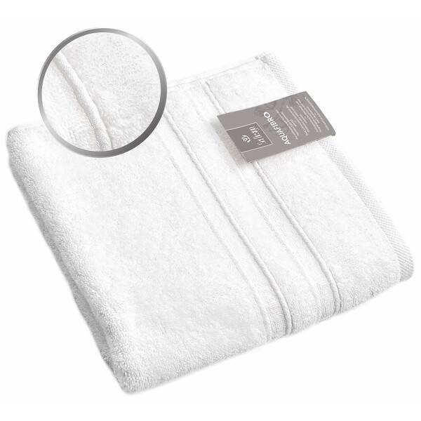 Sei Design 5´er Pack Handtücher 50x100 | Luxus Frottee AQUA FIBRO | 100% Baumwolle Weiß Schlussverkauf