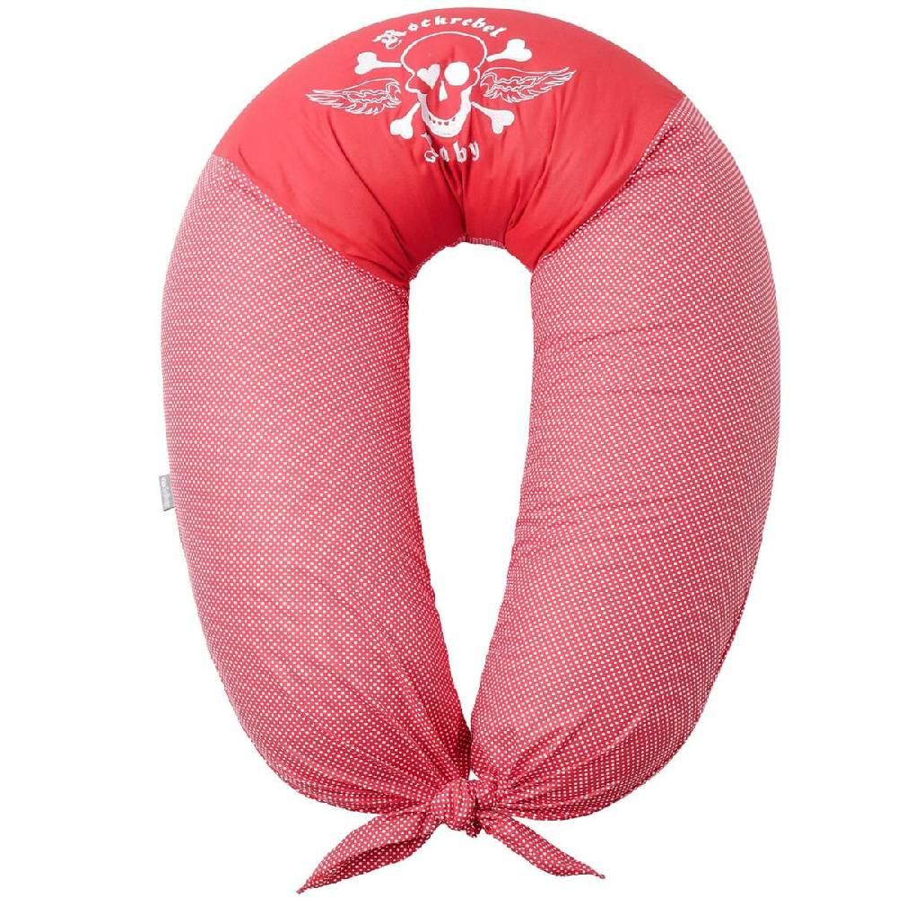 Sei Design Bezug für Stillkissen von Sei Design 190x30cm Rock Rebel rot Blitzverkäufe