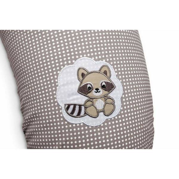 Sei Design Bezug Taupe-Waschbär Pünktchen 170x30 Auslauf