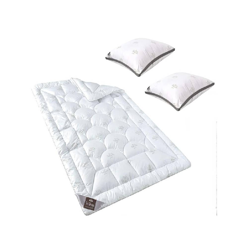 Sei Design Large 3D SWAN-SET | 2 Bettdecken 135x200 + 2 3D-Kopfkissen 80x80