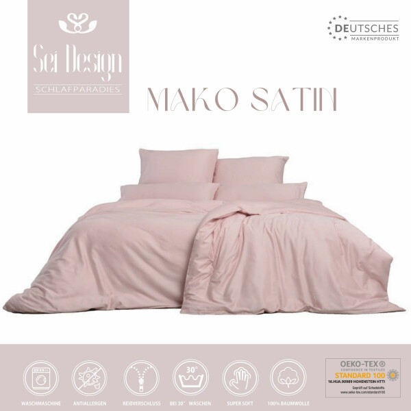 Sei Design Sei Design Bettset Mako-Satin 100% Baumwolle Lotus Angebote