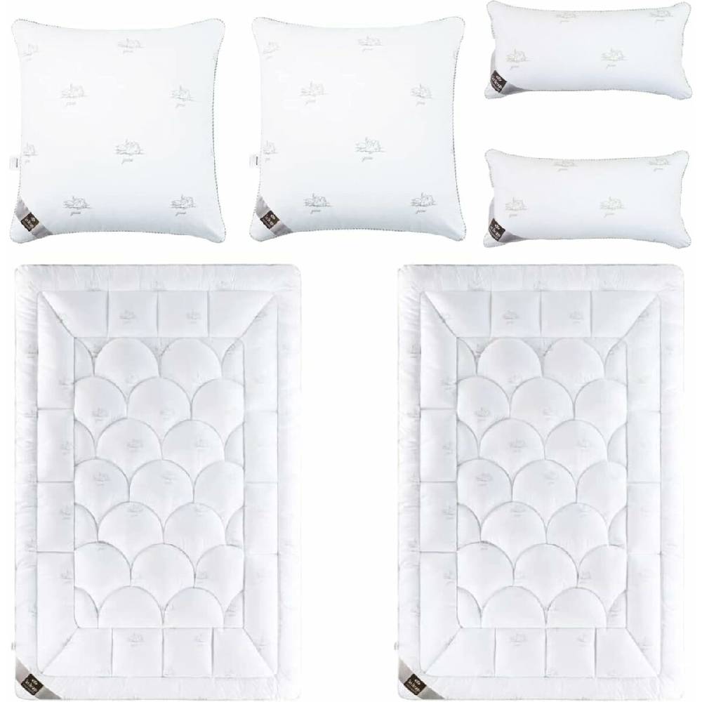 Sei Design Winter Bettset Air Softfill Collection SWAN, 6-Tlg