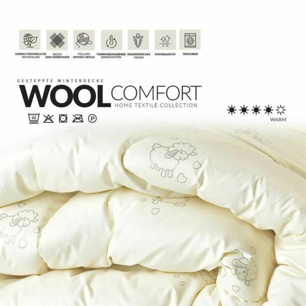 Sei Design Winterbettdecke WOOL COMFORT Collection, 135x200 Meist gekauft
