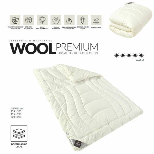 Sei Design Winterbettdecke WOOL PREMIUM Collection, 220x200 Verkauf