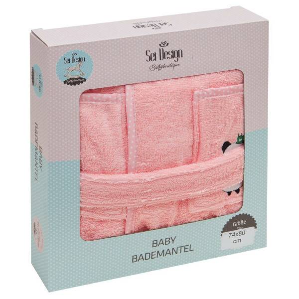 Sei Design Frottee Baby Bademantel | 100% BIO Baumwolle | Kinder Bademantel 98/104 Rosé Günstiger Verkauf