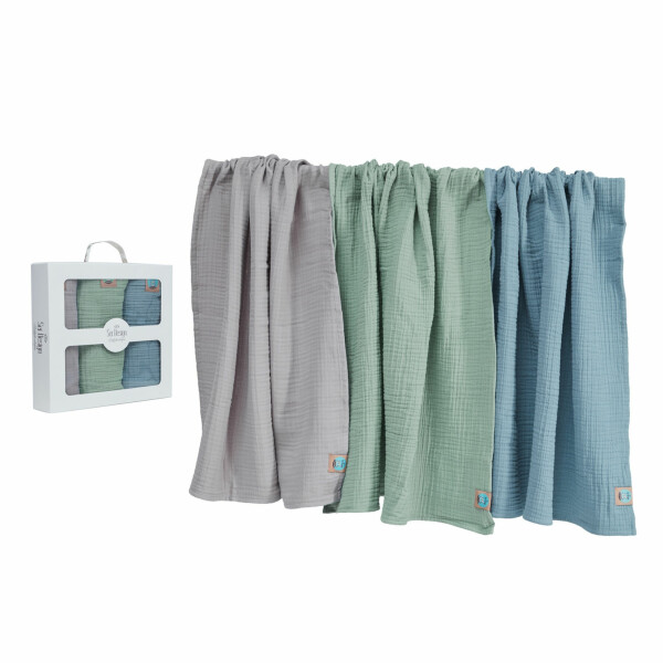 Sei Design Sei Design Musselin Badeponcho aus 100% BIO Baumwolle 75x100 stonegrey Verkauf