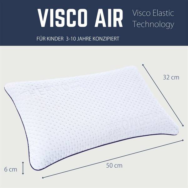 Sei Design Sei Design Visco Air Classic Kinderkopfkissen 50x32x6 mit Memoryeffekt Angebote