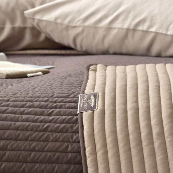 Sei Design Luxus Tagesdecke Living Trend 240x260 Schokobraun Fabrikverkauf