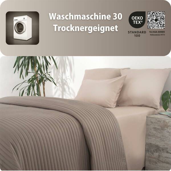 Sei Design Luxus Tagesdecke Royal Ambience, 220x240, taupe/nude Blitzverkäufe