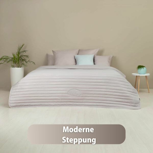 Sei Design Luxus Tagesdecke Royal Ambience, 220x240, taupe/weiß Online