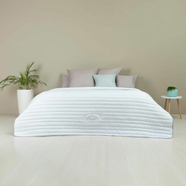 Sei Design Luxus Tagesdecke Royal Ambience, 220x240, taupe/weiß Online