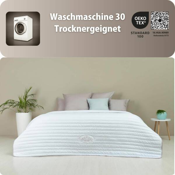 Sei Design Luxus Tagesdecke Royal Ambience, 220x240, taupe/weiß Online