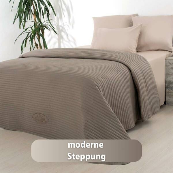 Sei Design Luxus Tagesdecke Royal Ambience, 240x260, taupe/nude Outlet