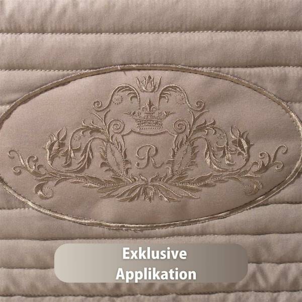 Sei Design Luxus Tagesdecke Royal Ambience, 240x260, taupe/nude Outlet