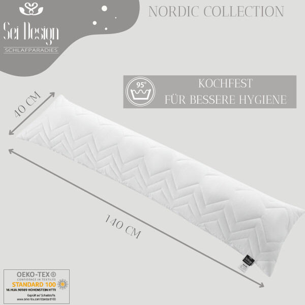 Sei Design Seitenschläferkissen NORDIC COLECTION 140x40 Verkauf
