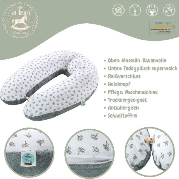 Sei Design Stillkissen 190x30 Fuchs Pünktchen EPS-Mikroperlen Outlet
