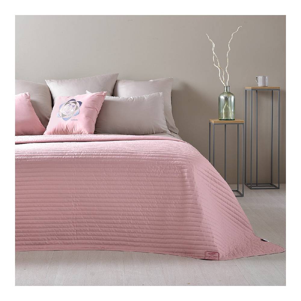 Sei Design Wende-Tagesdecke Living Trend 240x260 Rose Smoke