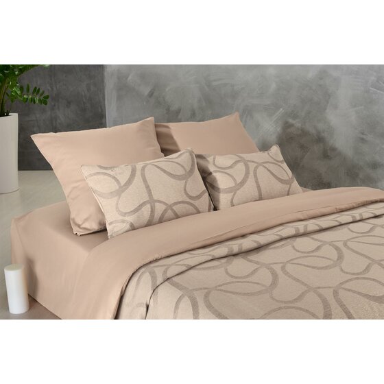Sei Design Luxus Tagesdecke Bettüberwurf Empress Latte 260x240cm inkl. 2x Kissenbezüge 50x70 Günstiger Verkauf