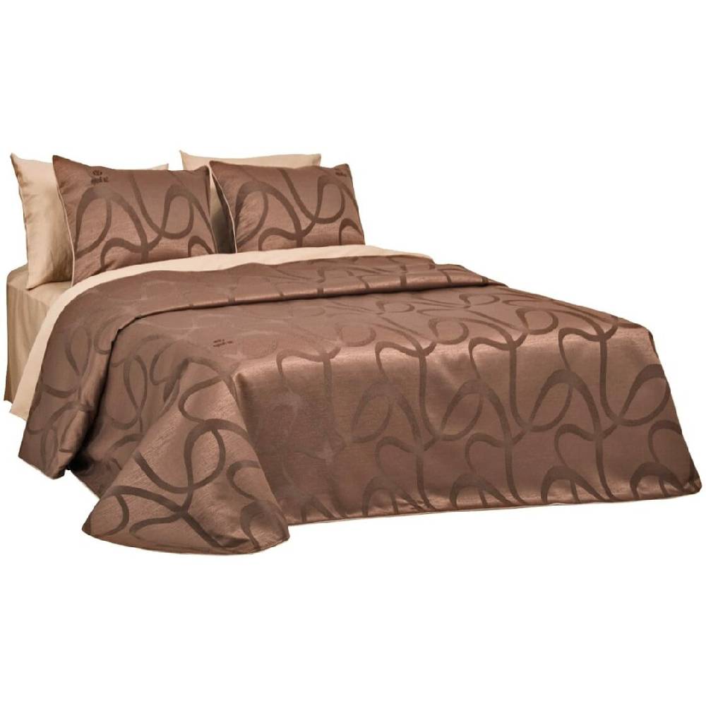 Sei Design Luxus Tagesdecke Set Empress Caramel