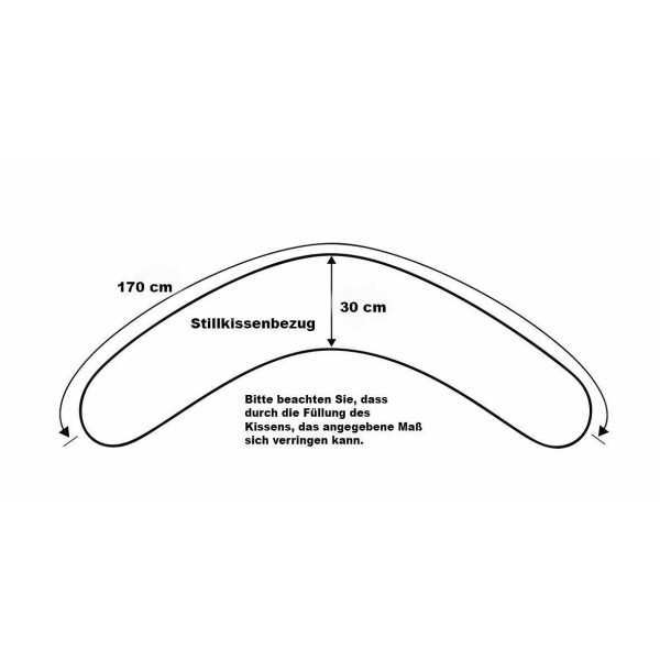 Sei Design SET Stillkissen 170x30 + 1x Extra Bezug | Füllung Faserbällchen | Kapitän Elefant Online