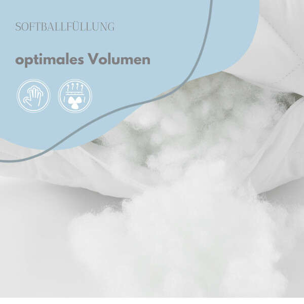 Sei Design Stillkissen 190x30 XXL | Füllung Faserbällchen | Bezug 100% Baumwolle | Sterne-Rosa Holzknopf Outlet