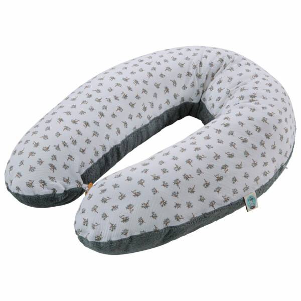 Sei Design Stillkissenbezug aus Musselin und Teddyplüsch für XXL Stillkissen 190x30 Schlussverkauf