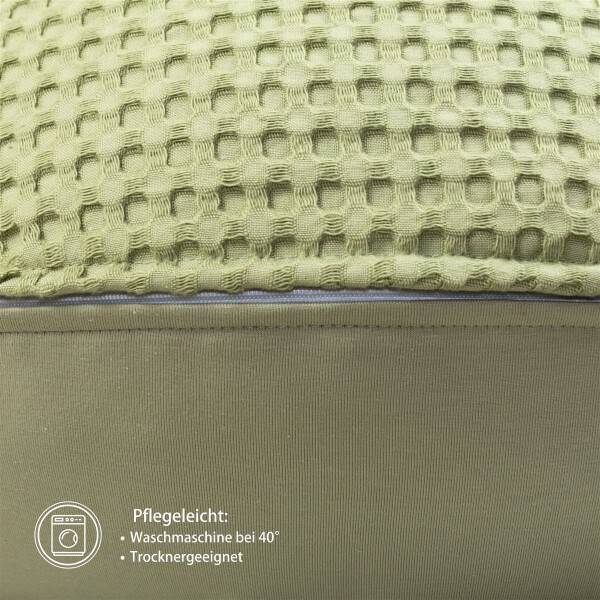 Sei Design Stillkissenbezug XXL 190x30 cm – Hochwertiger Jersey und Waffelstoff Meist gekauft