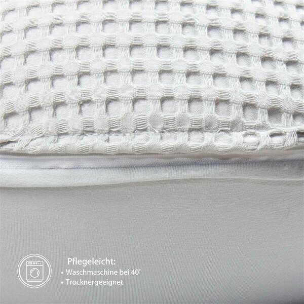 Sei Design Stillkissenbezug XXL 190x30 cm – Hochwertiger Jersey und Waffelstoff Blitzverkäufe