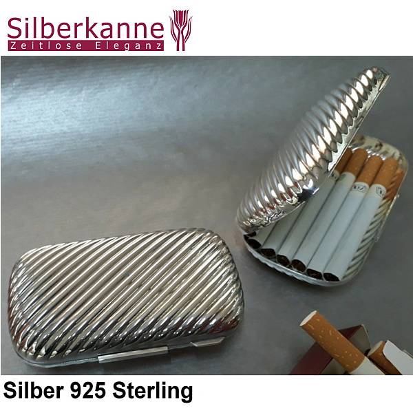 ﻿Silberkanne Zigarettenetui Florenz 10x5,5x2,5 cm Silber 925 Sterling 108 gramm Online