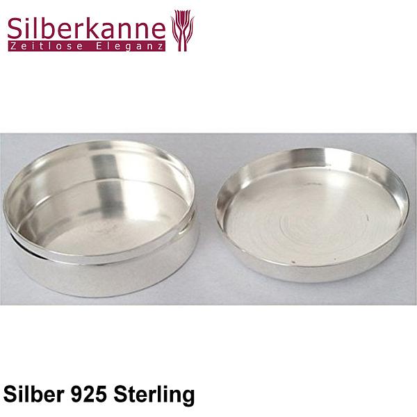 Silberkanne Haardose meine erste Locke D 3,5 cm massiv Silber 925 Sterling Kinder Silberdose für erste Locke zur Aufbewahrung Verkauf