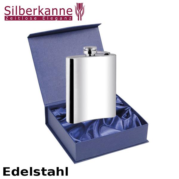 Silberkanne Flachmann 12x9x3 cm 198 ml Premium Edelstahl Angebote