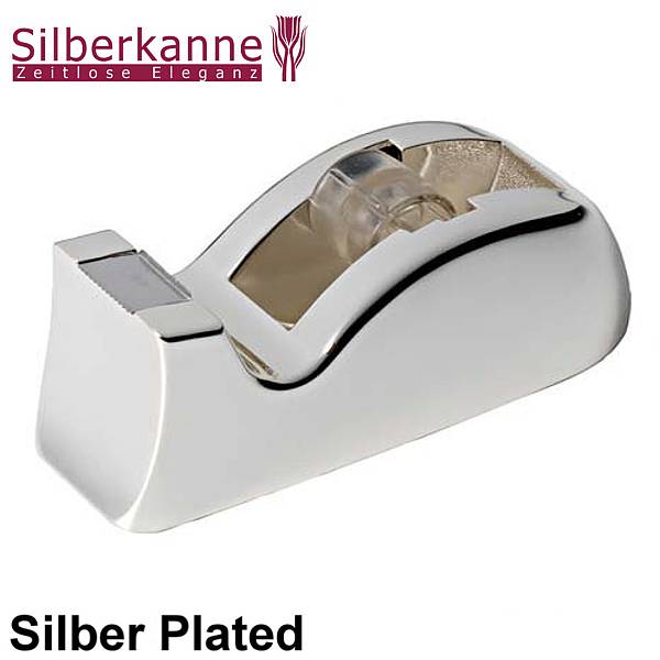 Silberkanne Klebebandabroller Tischabroller L 13 cm Silber Plated versilbert