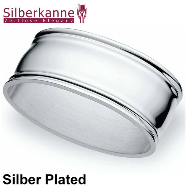 Silberkanne Serviettenringe Fadenmuster L 6 cm Silber Plated versilbert Kauf eins, bekomm eins gratis