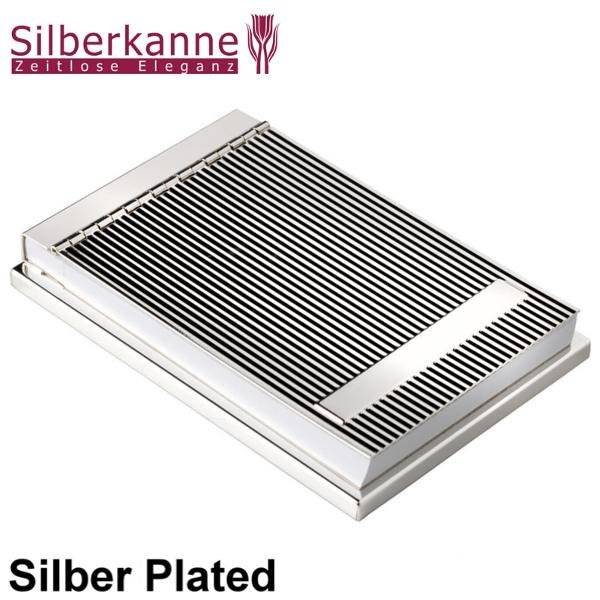 Silberkanne Schreibtischzubehör Set 5 tlg Silber Plated versilbert. Notizblock, Tischrechner, Lineal, Brieföffner, Tischuhr Meist gekauft