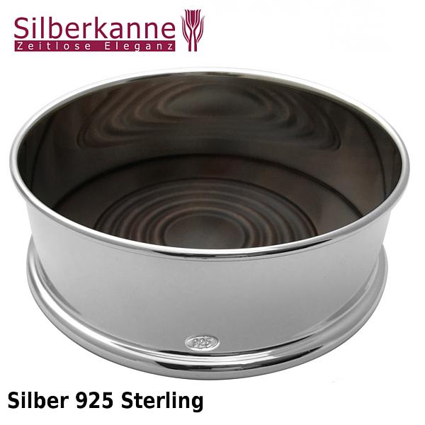Silberkanne Flaschenuntersetzer klassisch D 13 cm Silber 925