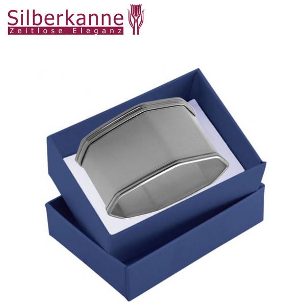 Silberkanne Serviettenring Octo L 5,5 cm 6er Set Silber Plated versilbert Hotsell