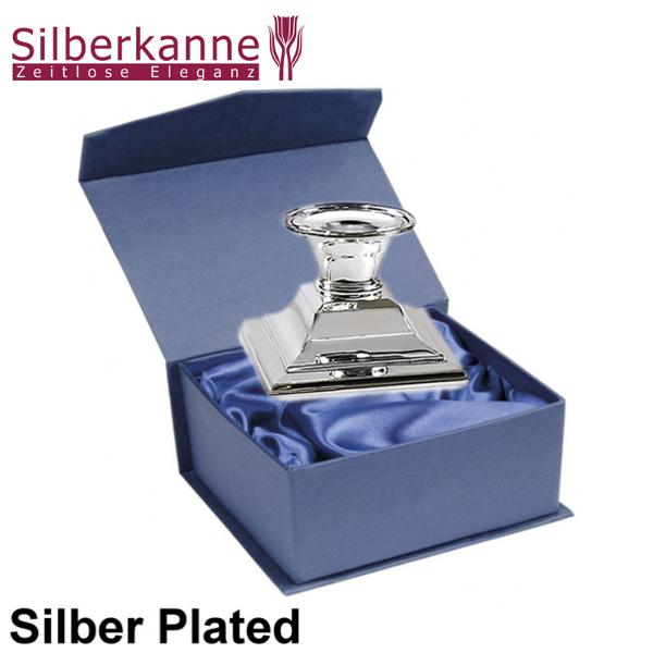 Silberkanne Kerzenleuchter Rauchleuchter Bremen H 6 cm Silber Plated versilbert