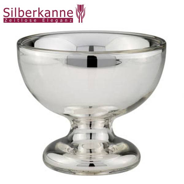 Silberkanne Silberglas Bauernsilber Schale D 14 cm