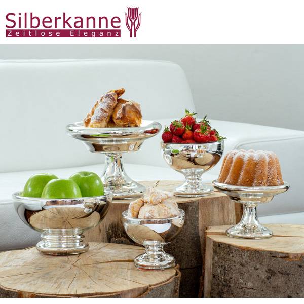 Silberkanne Silberglas Bauernsilber Schale D 14 cm zollfrei