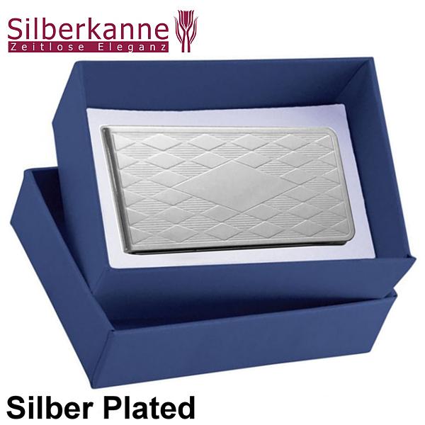 Silberkanne Geldscheinklammer Money mit Gravurfeld 6x3 cm Silber Plated versilbert Verkauf