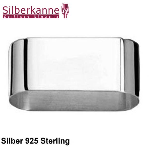 Silberkanne Serviettenring Classic oval 6x2,5 cm Silber 925 Sterling