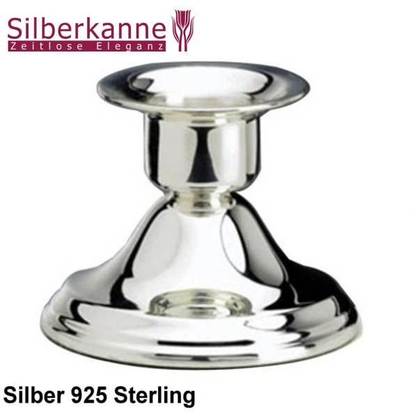 Silberkanne Rauchleuchter Queen Mary H 6 cm Silber 925 Sterling